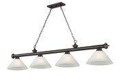 Z-Lite - 2306-4BRZ-AWL14 - Four Light Billiard - Cordon - Bronze