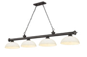 Z-Lite - 2306-4BRZ-DMO14 - Four Light Billiard - Cordon - Bronze