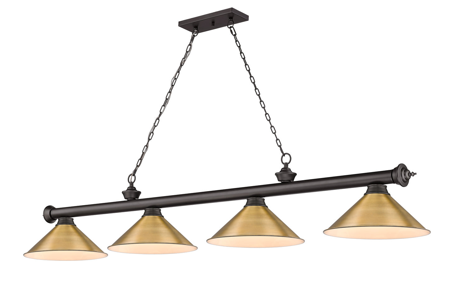 Z-Lite - 2306-4BRZ-RB15 - Four Light Billiard - Cordon - Bronze