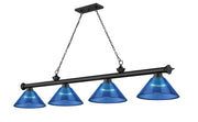 Z-Lite - 2306-4MB-ARDB - Four Light Billiard - Cordon - Matte Black