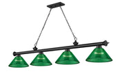 Z-Lite - 2306-4MB-ARG - Four Light Billiard - Cordon - Matte Black