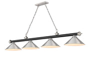 Z-Lite - 2306-4MB-BN-BN15 - Four Light Billiard - Cordon - Matte Black / Brushed Nickel