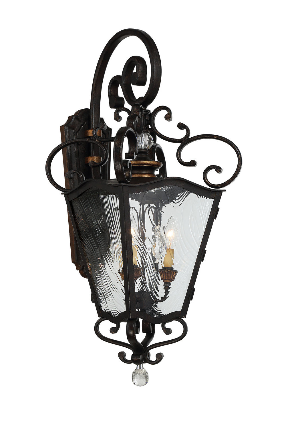 Minka-Lavery - 9333-270 - Three Light Outdoor Lantern - Brixton Ivey - Terazza Villa Aged Patina