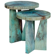 Uttermost - 25497 - Nesting Tables, S/2 - Nadette - Blue-green