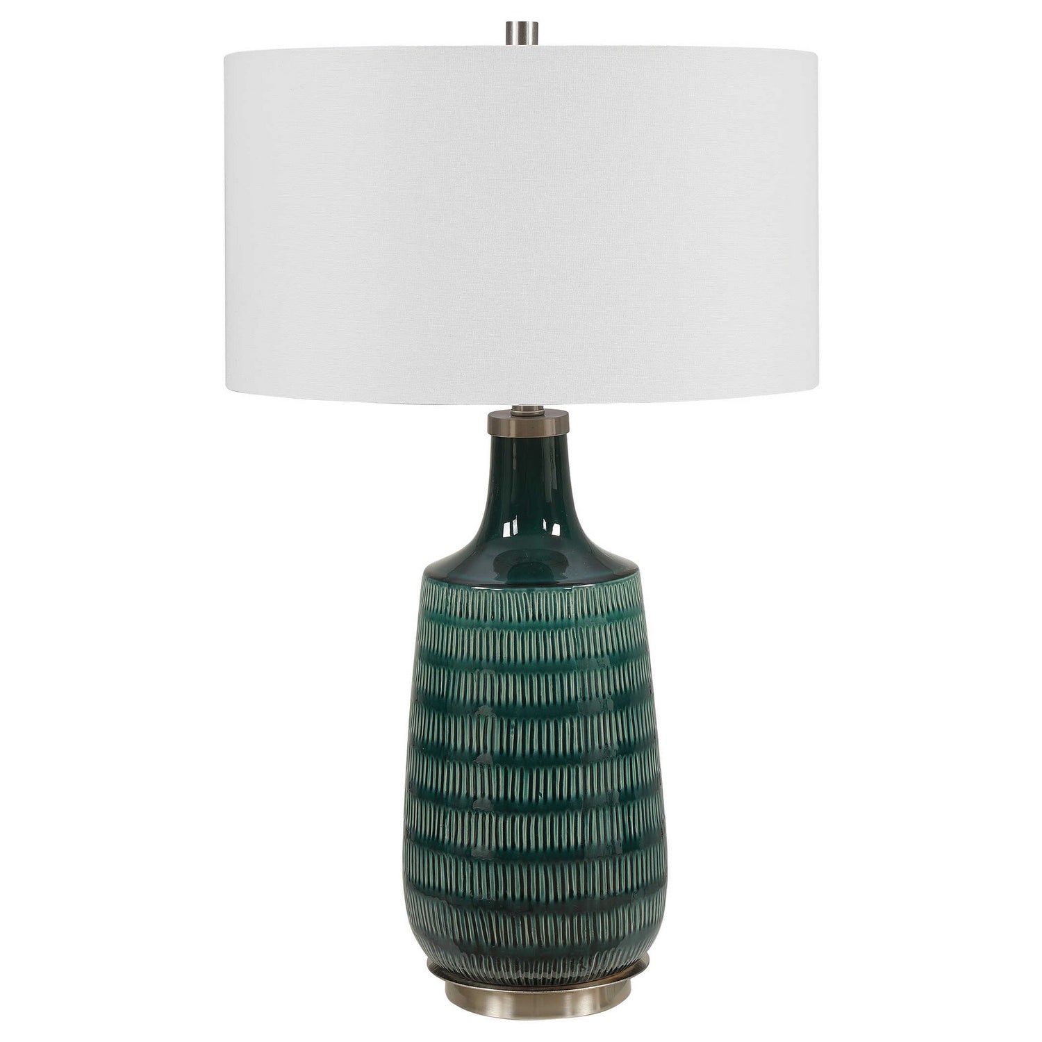 Uttermost - 28376-1 - One Light Table Lamp - Scouts - Brushed Nickel