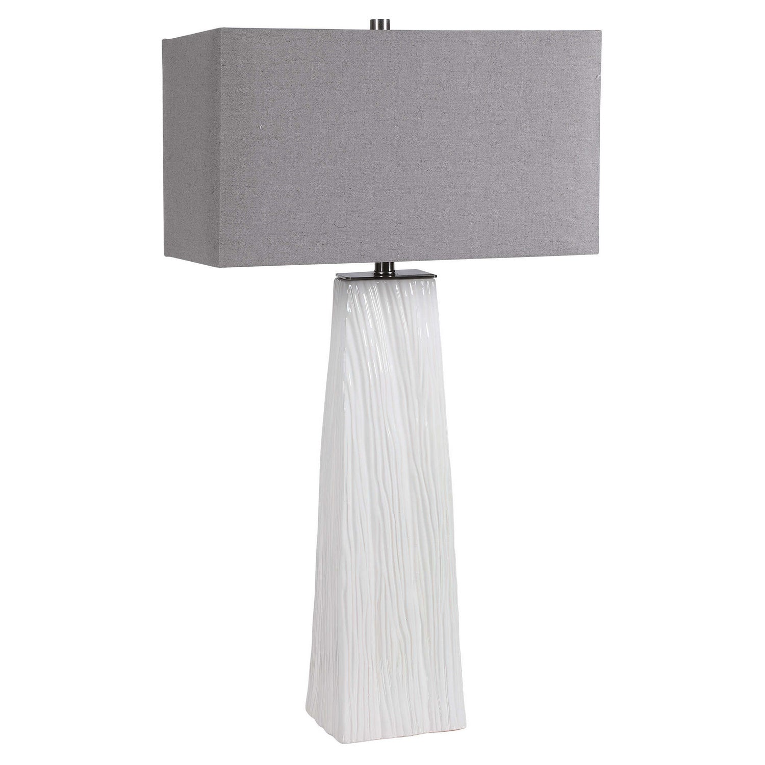 Uttermost - 28383 - One Light Table Lamp - Sycamore - Brushed Nickel