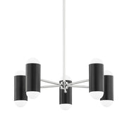 Mitzi - H484810-PN/SBK - Ten Light Chandelier - Kira - Polished Nickel/Soft Black