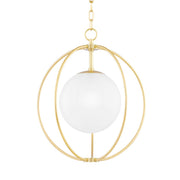 Mitzi - H500701S-AGB - One Light Pendant - Lyla - Aged Brass
