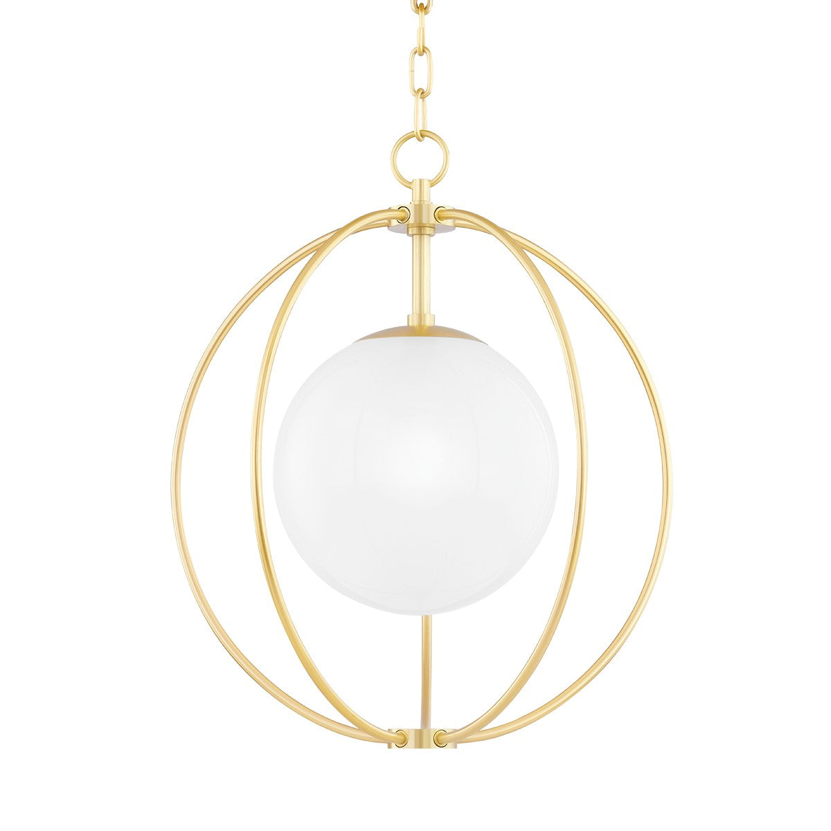 Mitzi - H500701S-AGB - One Light Pendant - Lyla - Aged Brass