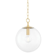 Mitzi - H609701S-AGB - One Light Pendant - Juliana - Aged Brass