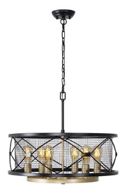 Varaluz - 612620 - Six Light Pendant - Harlequin - Warm Bronze/Gold