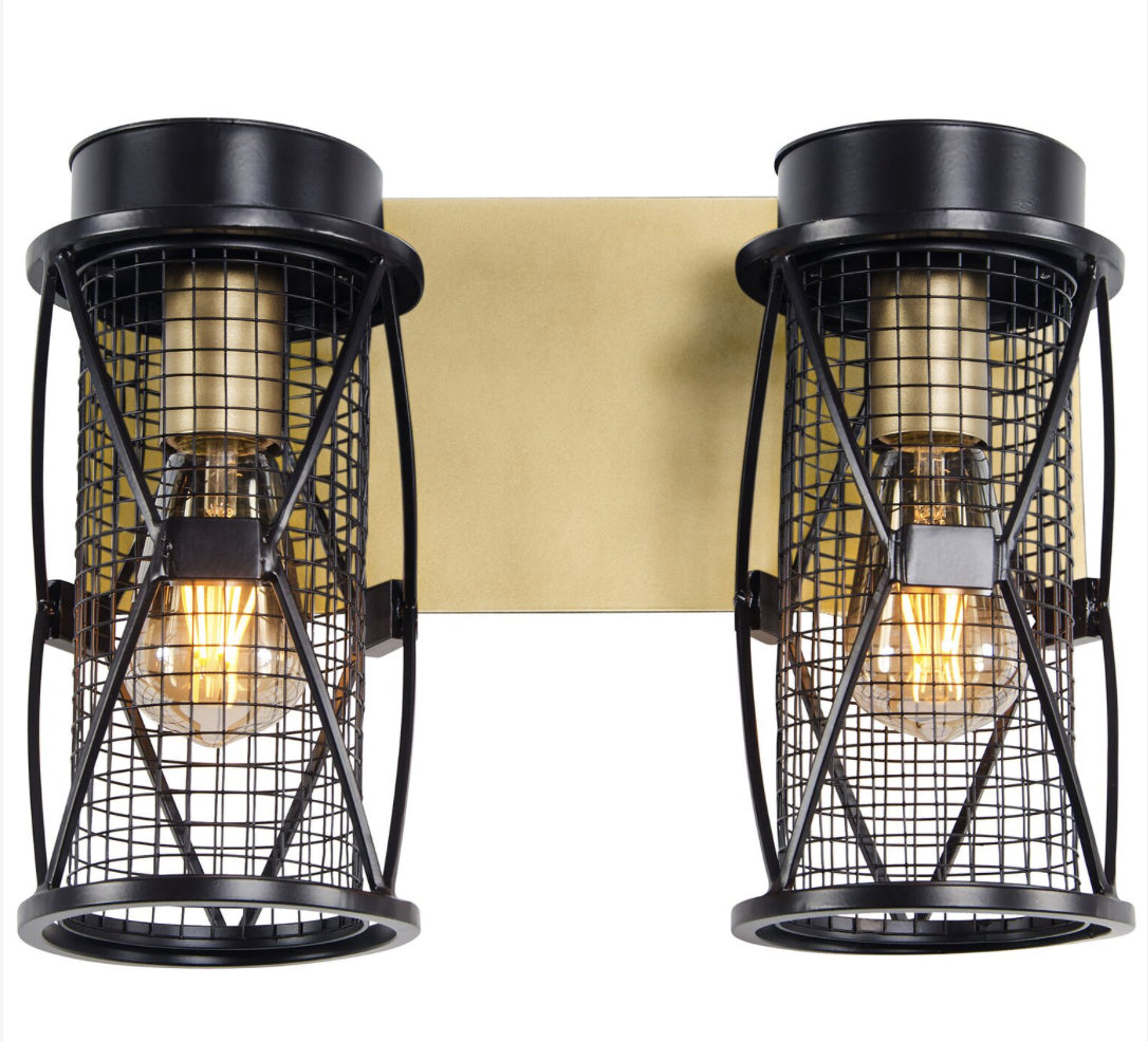 Varaluz - 612640 - Two Light Bath - Harlequin - Warm Bronze/Gold