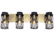 Varaluz - 612660 - Four Light Bath - Harlequin - Warm Bronze/Gold