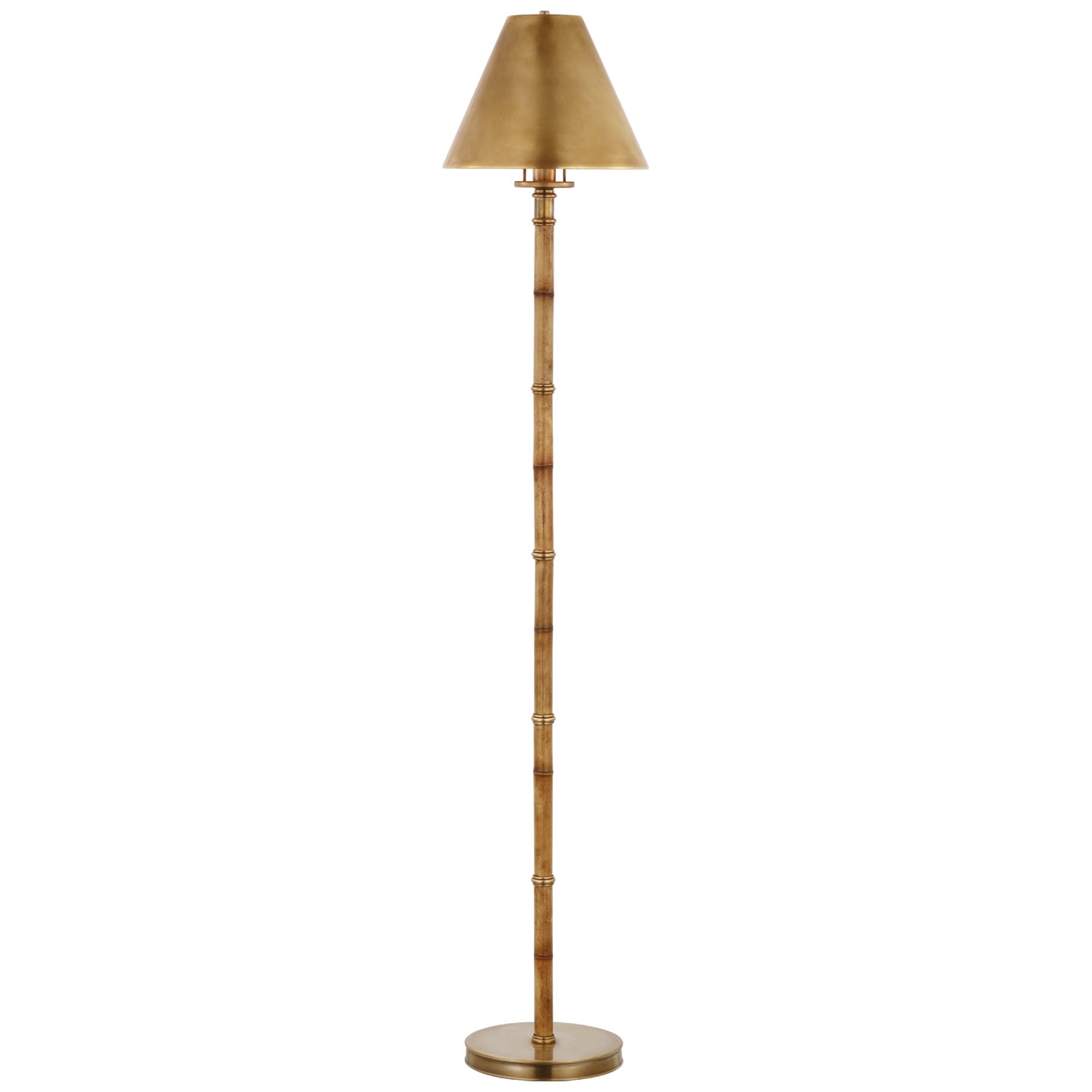 Ralph Lauren - RL 1680WB/NB-NB - LED Floor Lamp - Dalfern - Waxed Bamboo and Natural Brass