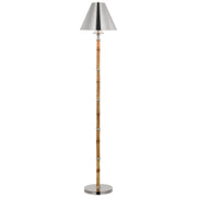 Ralph Lauren - RL 1680WB/PN-PN - LED Floor Lamp - Dalfern - Waxed Bamboo and Polished Nickel