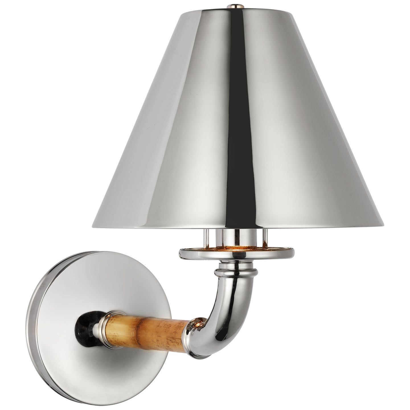Ralph Lauren - RL 2680WB/PN-PN - LED Wall Sconce - Dalfern - Waxed Bamboo and Polished Nickel