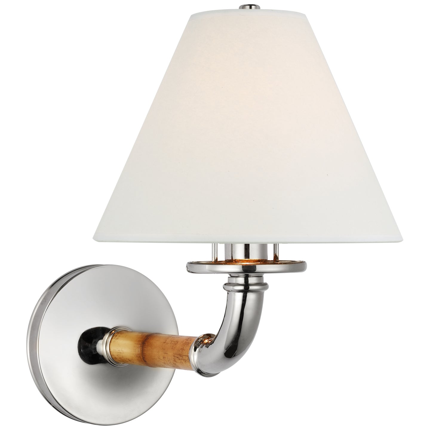 Ralph Lauren - RL 2680WB/PN-WP - LED Wall Sconce - Dalfern - Waxed Bamboo and Polished Nickel