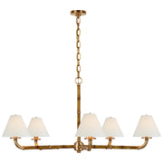 Ralph Lauren - RL 5685WB/NB-WP - LED Chandelier - Dalfern - Waxed Bamboo and Natural Brass