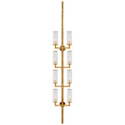 Visual Comfort Signature - KW 2204AB-CG - Eight Light Wall Sconce - Liaison - Antique-Burnished Brass