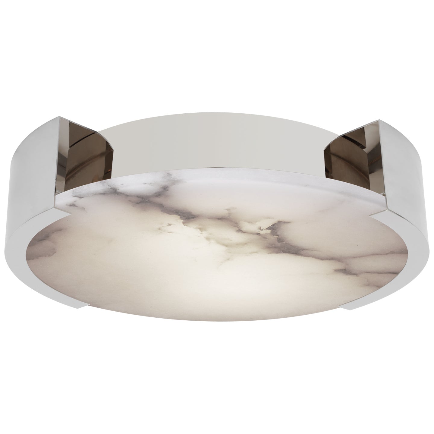 Visual Comfort Signature - KW 4016PN-ALB - LED Flush Mount - Melange - Polished Nickel