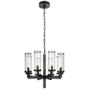 Visual Comfort Signature - KW 5200BZ-CG - Eight Light Chandelier - Liaison - Bronze