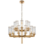 Visual Comfort Signature - KW 5201AB-CG - 20 Light Chandelier - Liaison - Antique-Burnished Brass