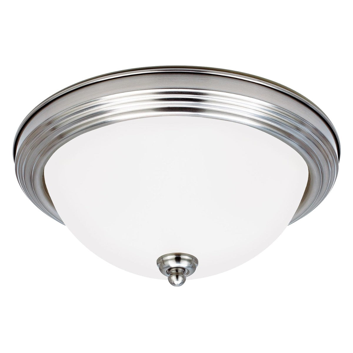 Generation Lighting - 77065-962 - Three Light Flush Mount - Geary - Brushed Nickel