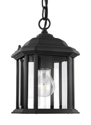 Generation Lighting - 60029-12 - One Light Outdoor Semi-Flush Convertible Pendant - Kent - Black