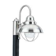 Generation Lighting - 8269-98 - One Light Outdoor Post Lantern - Sebring - Brushed Stainless