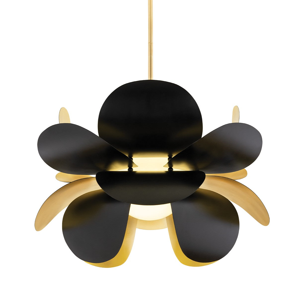 Corbett Lighting - 308-71 - One Light Chandelier - Ginger - Gold Leaf/Black