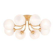 Corbett Lighting - 332-08-VGL - LED Semi Flush Mount - Onyx - Vintage Gold Leaf