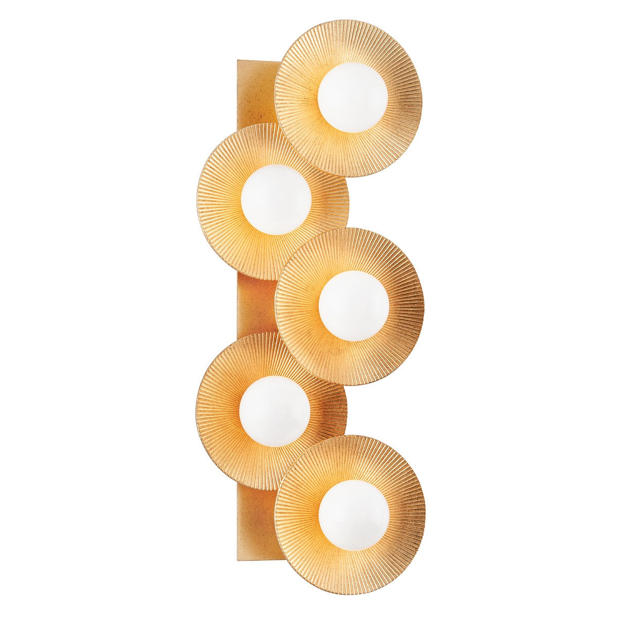 Corbett Lighting - 333-05-VGL - LED Wall Sconce - Emerald - Vintage Gold Leaf