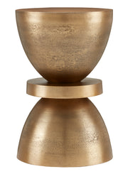 Currey and Company - 4000-0132 - Accent Table - Antique Brass