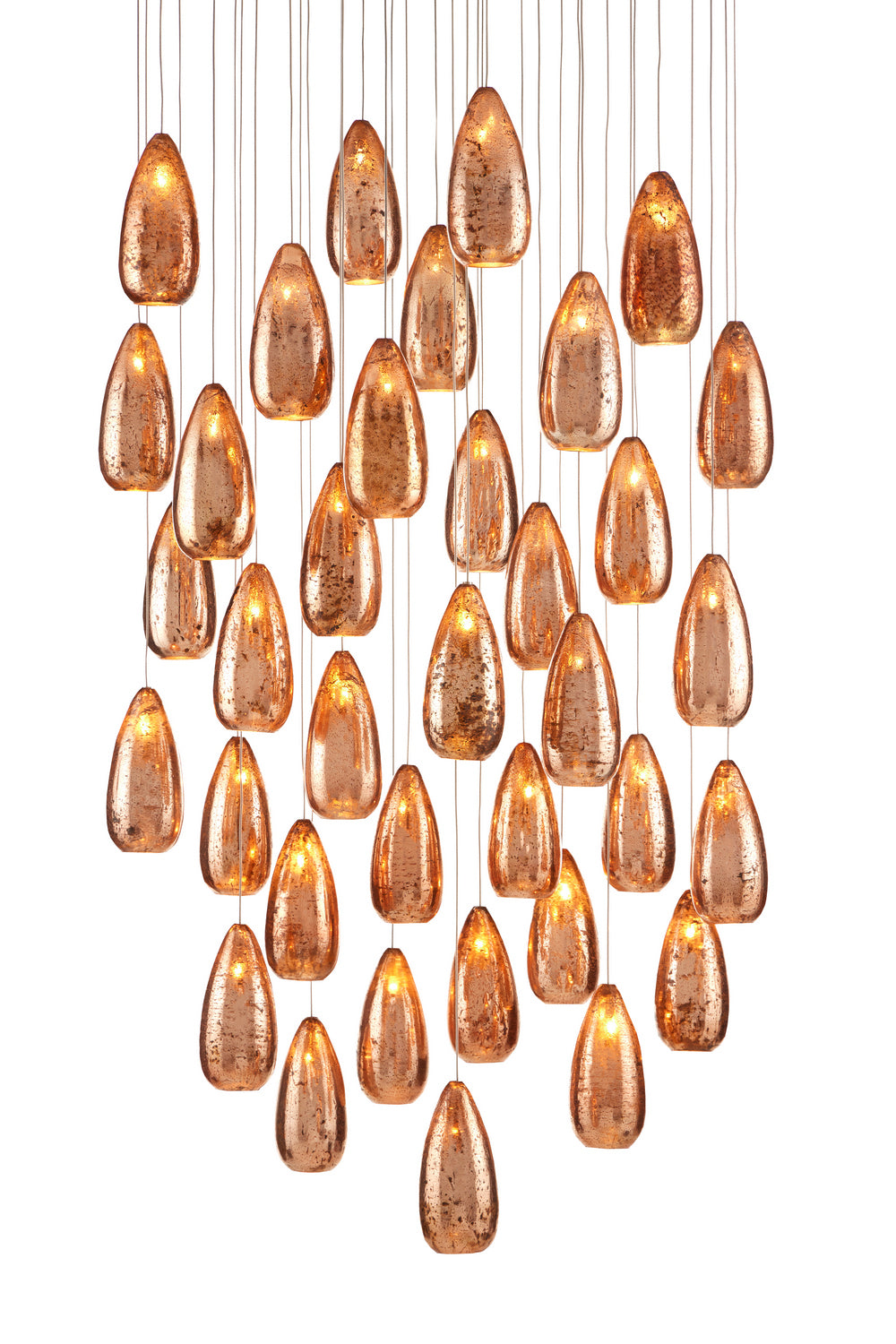 Currey and Company - 9000-0908 - 36 Light Pendant - Copper