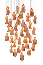 Currey and Company - 9000-0908 - 36 Light Pendant - Copper