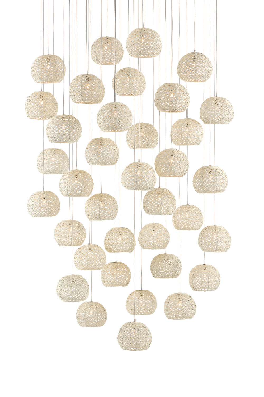 Currey and Company - 9000-0915 - 36 Light Pendant - Sugar White