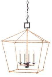 Currey and Company - 9000-0872 - Four Light Lantern - Molé Black/Natural