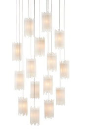 Currey and Company - 9000-0884 - 15 Light Pendant - Frosted White