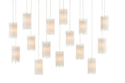 Currey and Company - 9000-0885 - 15 Light Pendant - Frosted White