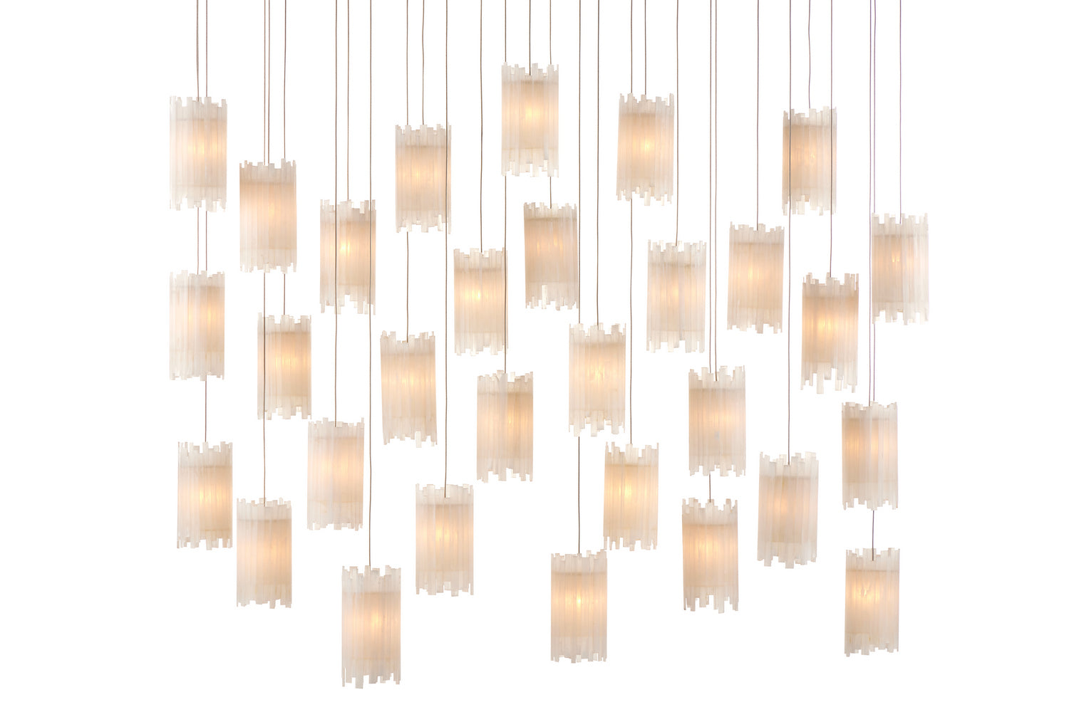 Currey and Company - 9000-0886 - 30 Light Pendant - Frosted White