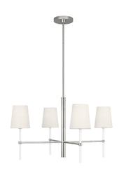 Visual Comfort Studio - KSC1074PNGW - Four Light Chandelier - Monroe - Polished Nickel