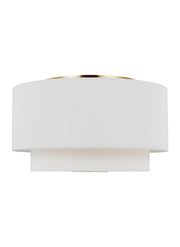 Visual Comfort Studio - KSF1043BBS - Three Light Flush Mount - Sawyer - Burnished Brass