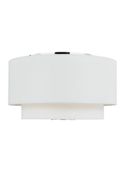 Visual Comfort Studio - KSF1043PN - Three Light Flush Mount - Sawyer - Polished Nickel