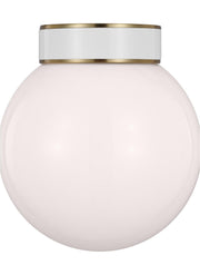 Visual Comfort Studio - KSF1051BBSGW - One Light Flush Mount - Monroe - Burnished Brass