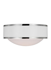 Visual Comfort Studio - KSF1061PNGW - LED Flush Mount - Monroe - Polished Nickel