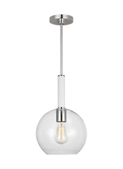 Visual Comfort Studio - KSP1061PNGW - One Light Pendant - Monroe - Polished Nickel
