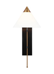 Visual Comfort Studio - KWL1121BBSBNZ - One Light Wall Sconce - Franklin - Burnished Brass and Deep Bronze