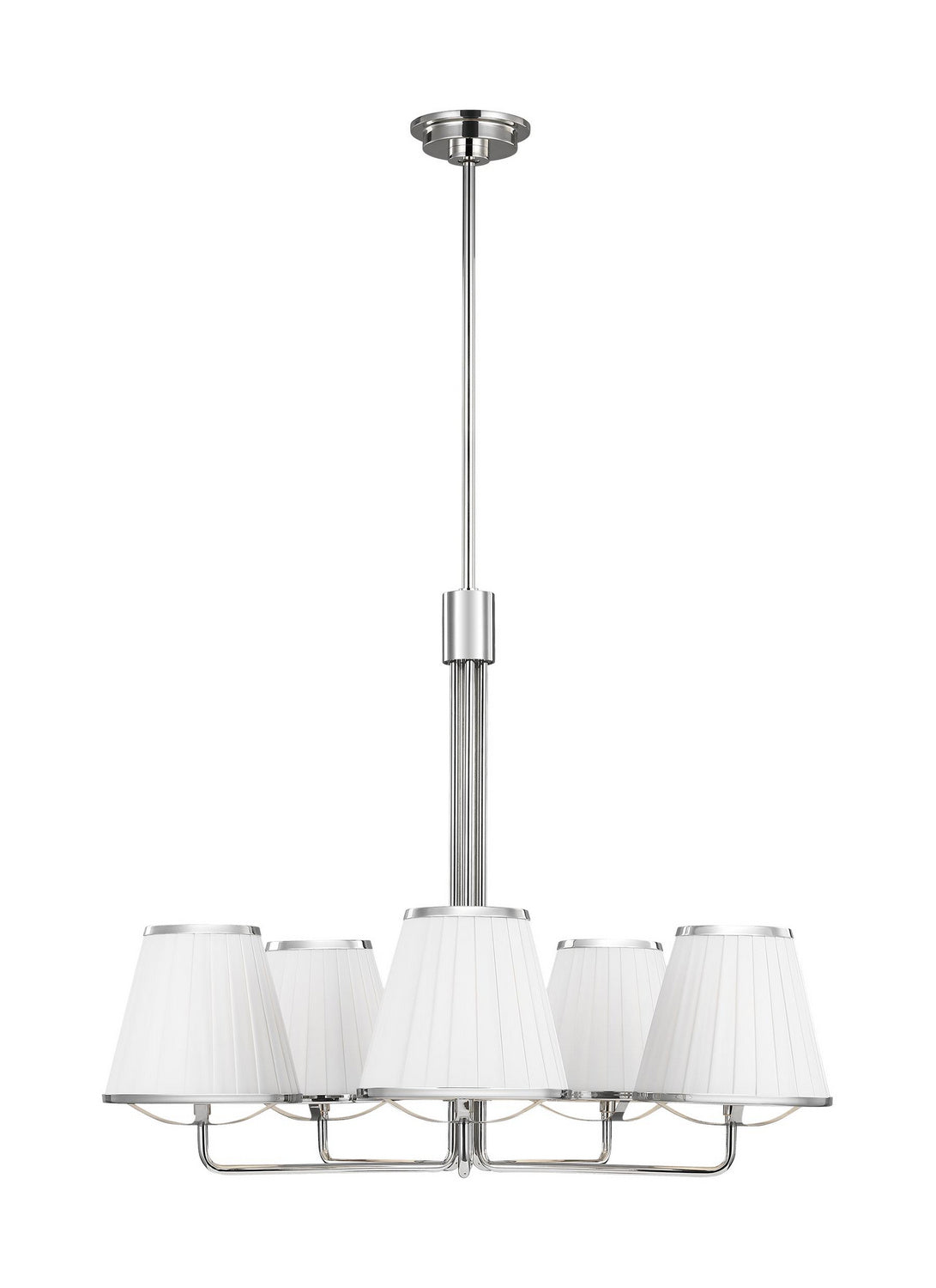 Visual Comfort Studio - LC1185PN - Five Light Chandelier - Esther - Polished Nickel