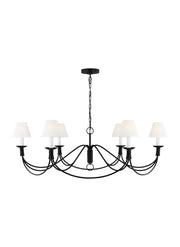 Visual Comfort Studio - LC1196AI - Six Light Chandelier - Sullivan - Aged Iron