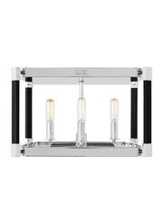 Visual Comfort Studio - LF1034PN - Four Light Flush Mount - Hadley - Polished Nickel